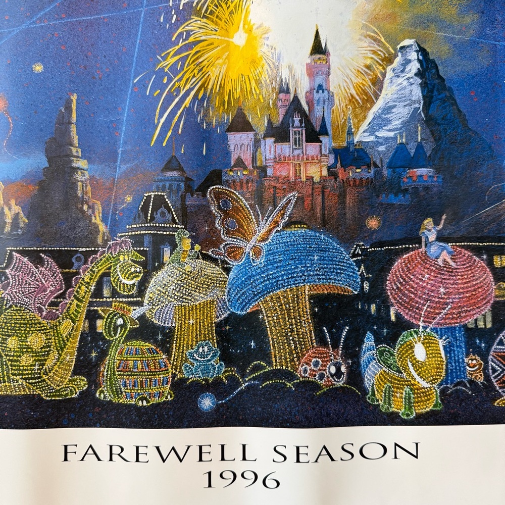 Rare 90s Disney MSEP Farewell Season 1996 Bundle | White Tee & Panoramic Poster - Picture 3 of 13